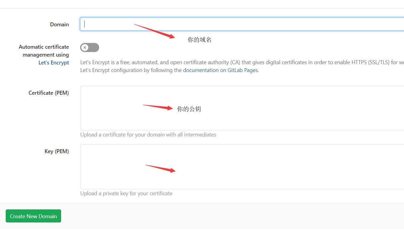 Gitlab page